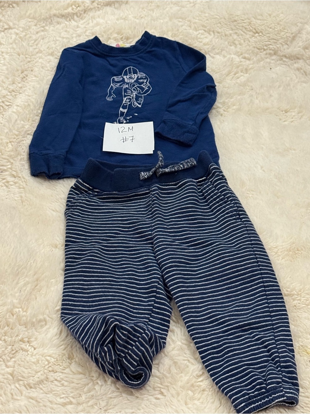 The Children's Place Navy Striped Jogger Pants